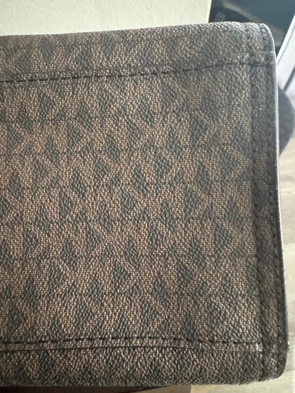 Michael Kors Kenly Large Tote MK Logo Signature PVC Bag Powder Blush Pink Brown - Picture 6 of 10